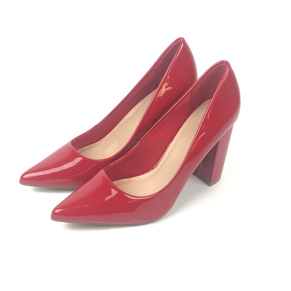 BAMBOO | Red Patent Leather Pump - Picture 5 of 14